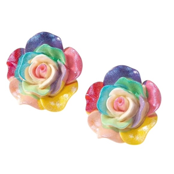Fashion Jewelry Jewelry - Colorful Floral Earrings